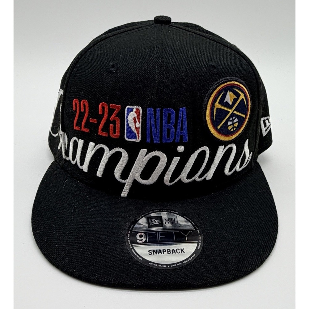 Denver Nuggets New Era 2023 NBA Finals Champions Locker Room 9FIFTY Snapback Hat